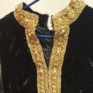 Black Velvet Cocktail Dress - image 1